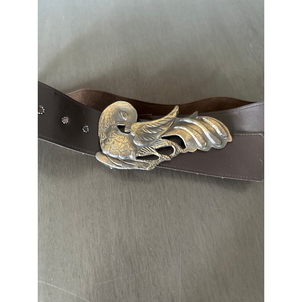 VTG Pyramid Belt Company Bird Parrot Womens Metal Belt Buckle Style 2044 Belt